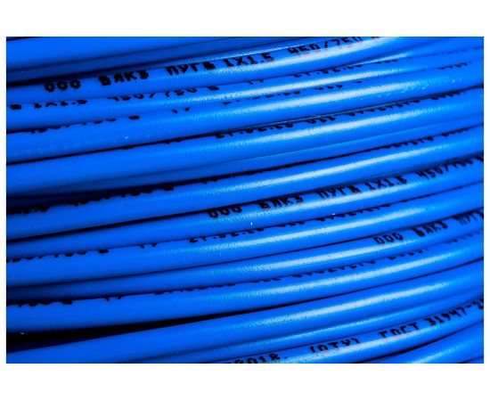 Провод ПУГВ Торкабель 1,5 синий 100м на катушке 0749524537073 – изображение 3