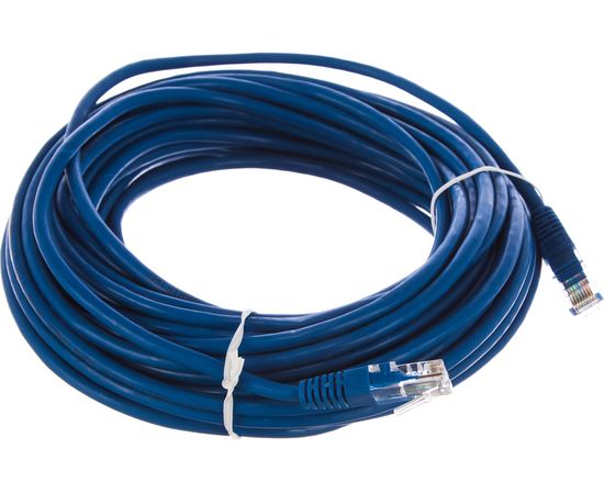 Патчкорд AOpen/Qust литой UTP кат.5е 15м синий ANP511-15M-B – изображение 4