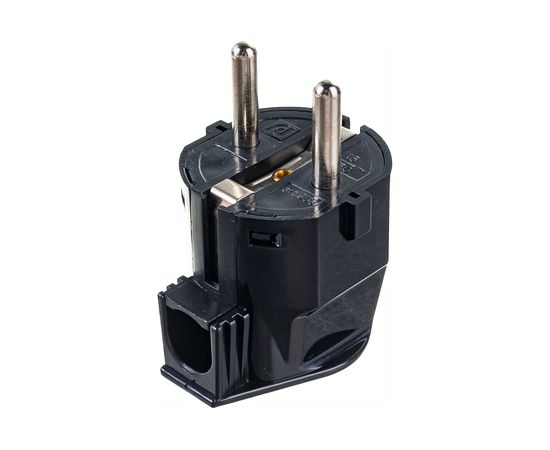 Вилка Aling-conel L-типа с заземляющим контактом 16A 250В, черный 308.13 137011 – изображение 4