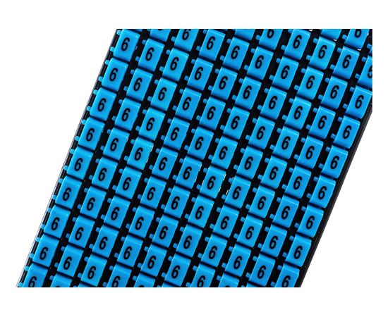 Маркер для кабеля сечением 1,5-2,5 мм DKC символ 6, 200шт MKF6S2 – изображение 4