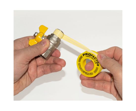 ФУМ лента PROFACTOR PF Professional желтая Ф55мм 12мм х 0,1мм х 12м PF FE 533 – изображение 5