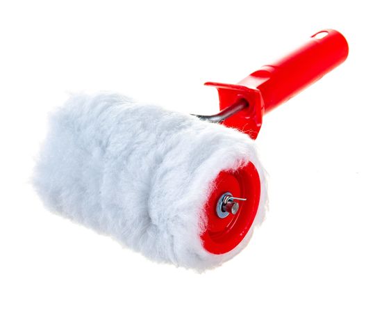 Малярный валик РемоКолор с рукояткой Меховой, ось 6мм, D48мм, 100мм, 04-2-003 – изображение 6