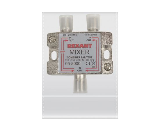 Делитель и сумматор REXANT 1 х 2 ТВ SAT F разъём в 40-2150 МГц 05-8000 – изображение 8