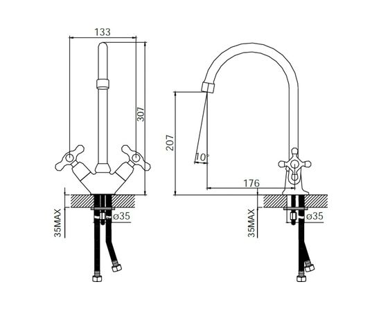 Смеситель для раковины IDDIS Jeals 59000T4C+W04 – изображение 9