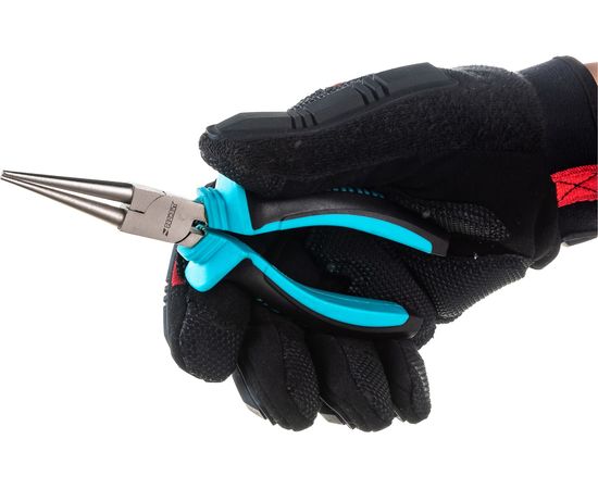 Круглогубцы РАДИАНТ 160 мм, с изолированными ручками, покрытие никель 43069 – изображение 9