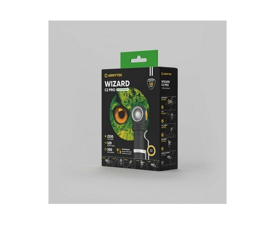 Фонарь Armytek Wizard C2 Pro Magnet USB теплый свет F08701W – изображение 10