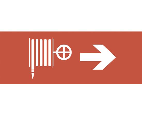 Самоклеящаяся этикетка ЭРА INFOSSA107 Пожарный кран/стрелка направо, 350х130мм Б0048476 