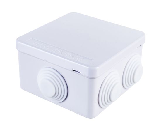 Разветвительная коробка STEKKER EBX30-01-65, 7 мембранных вводов, IP65, светло-серая 39553 