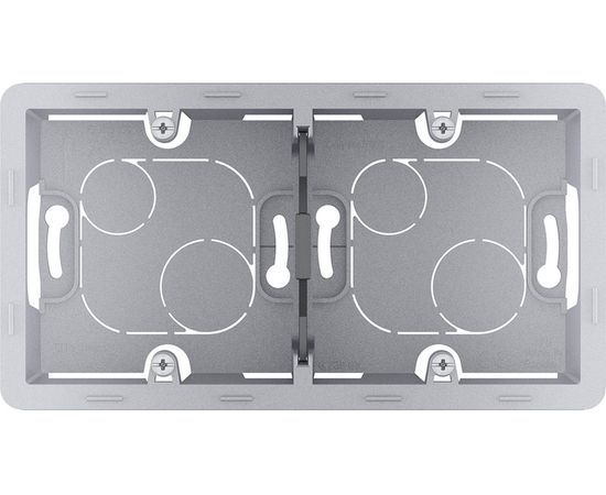 Коробка накладного монтажа Legrand - 2 поста - INSPIRIA - алюминий 673992 