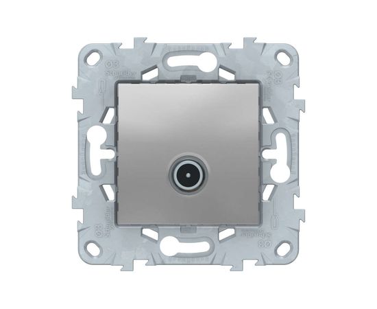 Розетка Schneider Electric TV UNICA NEW одиночная, алюминий NU546230 1240022 