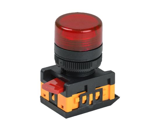 Светосигнальная арматура IEK AL-22TE, красный цилиндр, ИЭК BLS30-ALTE-K04 