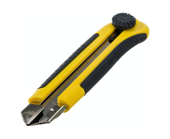 Строительный нож Biber 50122 усиленный, обрезиненный корпус тов-203147 