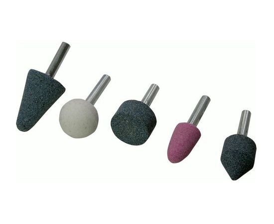 Шарошки абразивные для фигурных отверстий по камню, малые, 5 шт., FIT IT 36465 