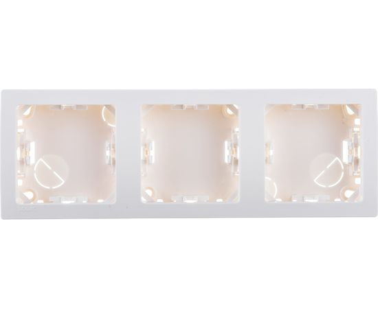 Горизонтальная рамка Simon S73 Loft, 3 поста, 75х217мм, белый С73630-0060 