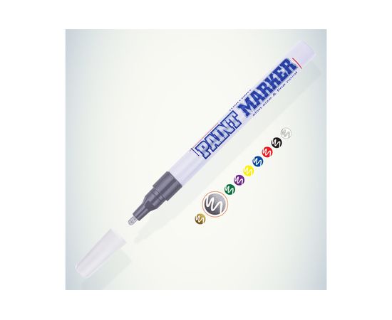 Маркер краска Munhwa SPM-06 серебро 2 мм – изображение 2