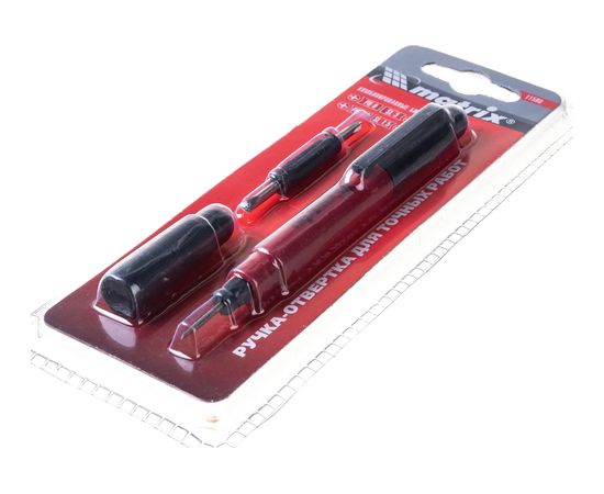 Ручка-отвертка с комбинированными битами для точных работ PH0, PH000; SL1.5, SL3, CrV MATRIX 11598 – изображение 2