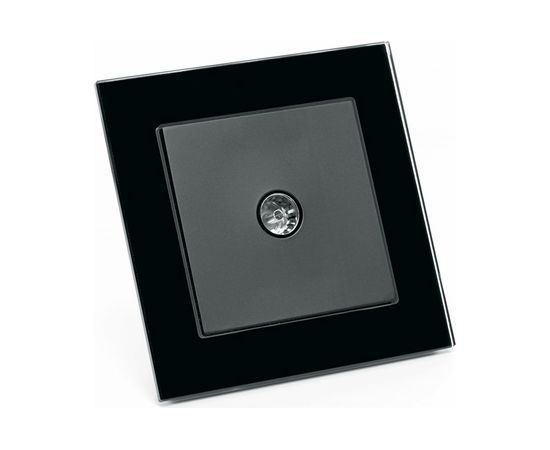 1-местная телевизионная розетка STEKKER 75 Ом, 5-862МГц, серия Катрин, GLS00-7008-05, черный 39511 – изображение 2