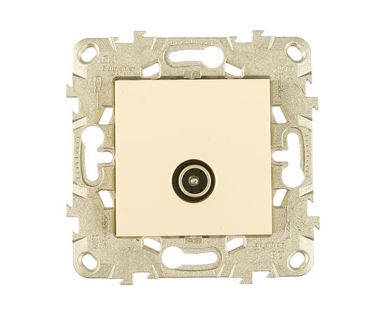 Розетка Schneider Electric TV UNICA NEW одиночная бежевая NU546244 1240023 – изображение 2