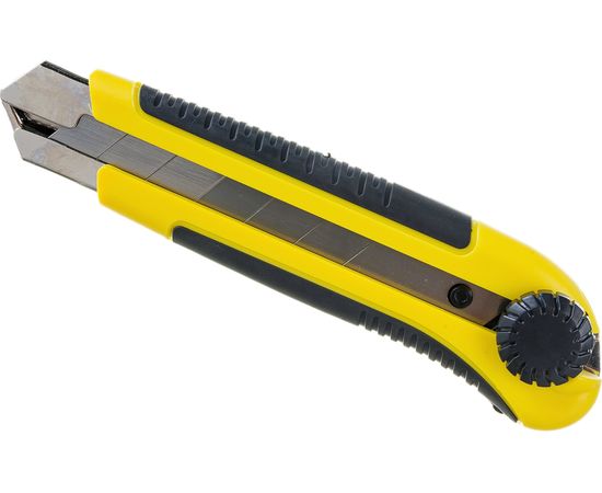 Строительный нож Biber 50122 усиленный, обрезиненный корпус тов-203147 – изображение 2