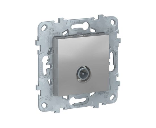Розетка Schneider Electric TV UNICA NEW одиночная, алюминий NU546230 1240022 – изображение 2
