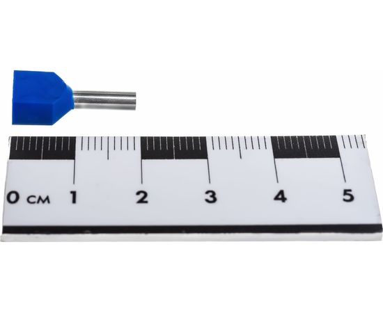 Наконечник Navigator 61 041 NET-E2-2.5-10-B50 НШВИ2, синий, 2 провода 50шт/упак 61041 – изображение 2