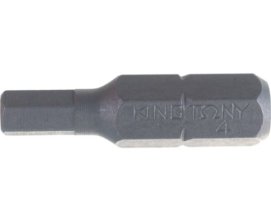 Вставка бита торцевая 1/4", HEX, 4 мм, L = 25 мм KING TONY 102504H – изображение 2
