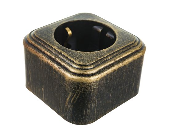 1-местная розетка SVET RA 16-133-Черная Бронза открытой установки с заземлением EV0311-0033 – изображение 3