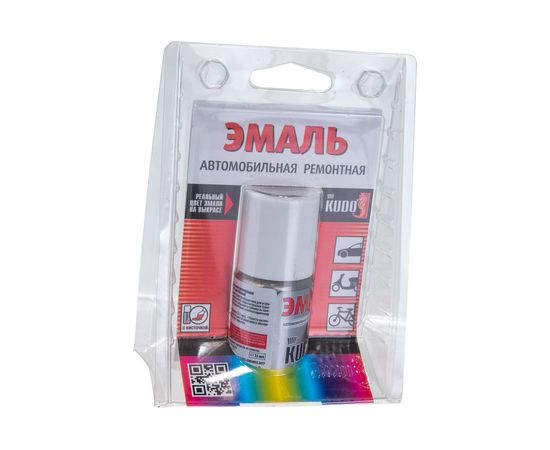 Автомобильная ремонтная эмаль с кисточкой KUDO "Рислинг 610" металлик 15мл 71610 11605119 – изображение 3