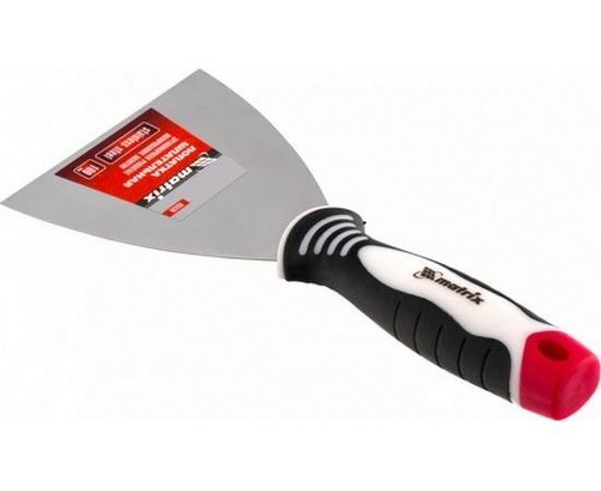 Шпательная лопатка из нержавеющей стали, 100 мм, 3-компонентная ручка MATRIX 85536 – изображение 3