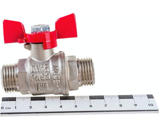 Шаровой кран VALFEX PREMIUM для воды, 1/2"" НР/НР, бабочка VF.219.NB1.012.PREMIUM – изображение 4