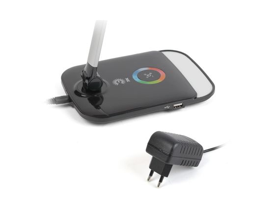 Настольный светильник ЭРА NLED-460-14W-BK-S черный с серебром Б0028439 – изображение 4