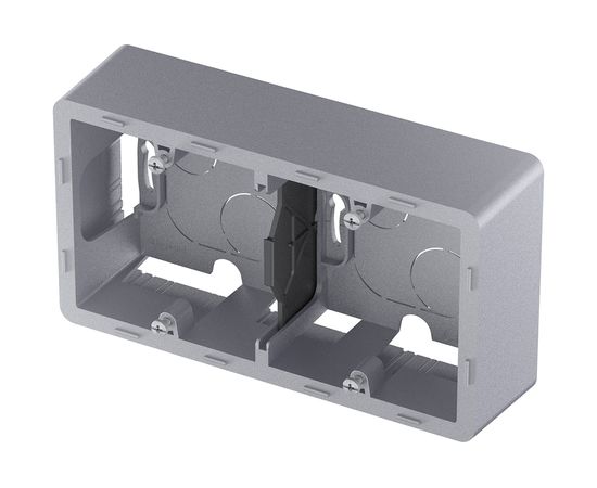 Коробка накладного монтажа Legrand - 2 поста - INSPIRIA - алюминий 673992 – изображение 4