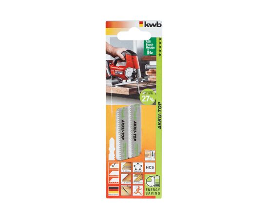 Пилка по дереву (рез сверху вниз) ENERGY SAVING 2 шт. KWB 623420 – изображение 4