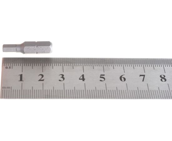 Вставка бита торцевая 1/4", HEX, 4 мм, L = 25 мм KING TONY 102504H – изображение 4