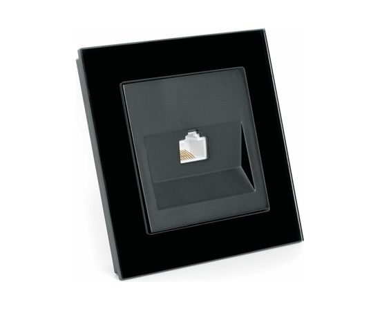 Компьютерная 1-местная розетка RJ-45 STEKKER серия Катрин, GLS00-7007-05, черный 39510 – изображение 4