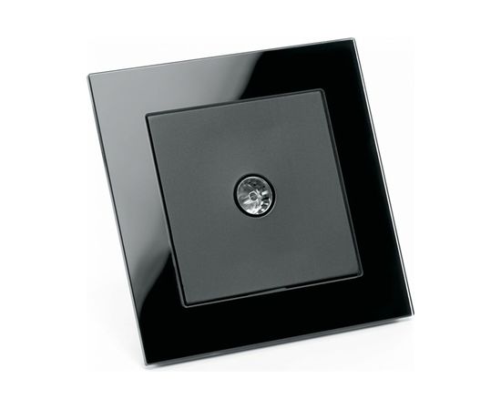 1-местная телевизионная розетка STEKKER 75 Ом, 5-862МГц, серия Катрин, GLS00-7008-05, черный 39511 – изображение 4