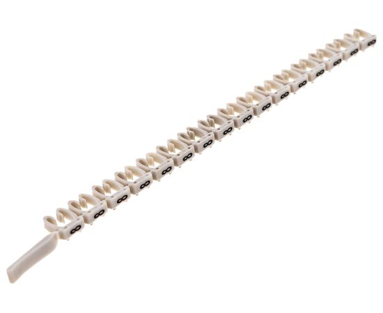 Маркер для кабеля DKC сечением 4-6 мм, символ 8, 8221, 160шт MKF8S3 – изображение 4