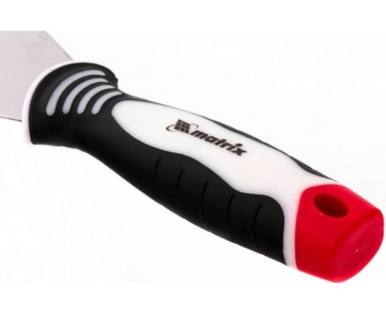 Шпательная лопатка из нержавеющей стали, 100 мм, 3-компонентная ручка MATRIX 85536 – изображение 4