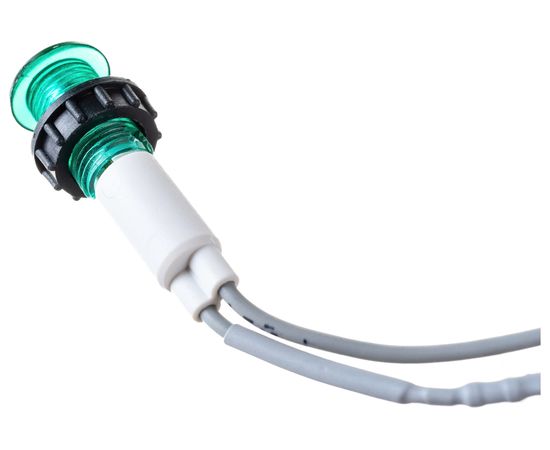 Сигнальная арматура Emas зеленая 10мм с силиконовым проводом, 220В S100LY – изображение 5