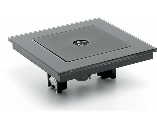 1-местная телевизионная розетка STEKKER 75 Ом, 5-862МГц, серия Катрин, GLS00-7008-05, черный 39511 – изображение 5