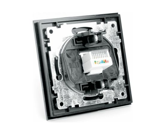 Компьютерная 1-местная розетка RJ-45 STEKKER серия Катрин, GLS00-7007-05, черный 39510 – изображение 6