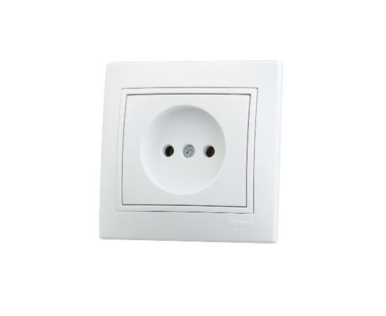 Розетка LEZARD MIRA б/ з керамика белый с белой вставкой 701-0202-121 