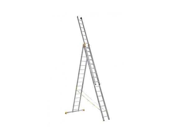 Трехсекционная алюминиевая лестница Алюмет Серия Р3 9316 