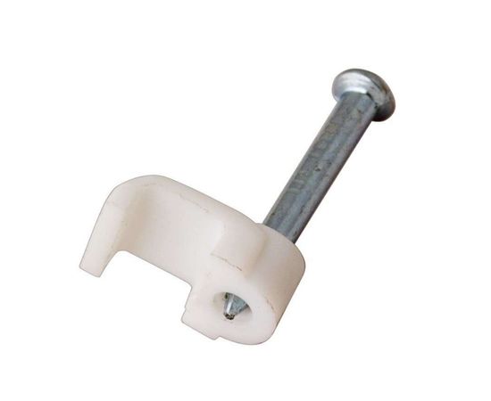 Плоский крепеж кабеля REXANT 14x7 мм, белый 50 шт 07-4214 