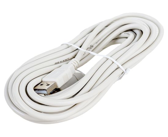 Шнур REXANT USB-А male - USB-A female 5M 18-1117 