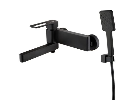 Смеситель для ванны, черный IDDIS Slide SLIBL00i02 