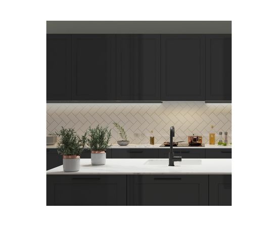 П-образный накладной алюминиевый профиль Apeyron для LED ленты черный, 15,2х6мм / 08-01-Ч – изображение 12