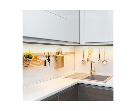 П-образный накладной алюминиевый профиль Apeyron для LED ленты черный, 15,2х6мм / 08-01-Ч – изображение 13