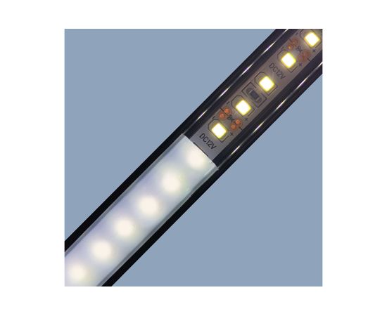 П-образный накладной алюминиевый профиль Apeyron для LED ленты черный, 15,2х6мм / 08-01-Ч – изображение 15