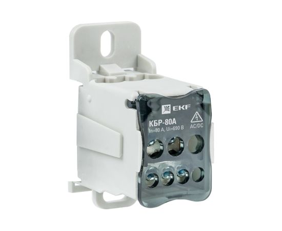 Распределительный блок EKF КБР на DIN-рейку и монтажную панель 80A PROxima SQplc-kbr80 – изображение 2